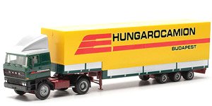 (HO) ラーバ ボリュームキャンバスセミトレーラー `Hungarocamion` [Raba SZ] (鉄道模型)