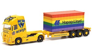 (HO) ボルボ FH Gl. XL 2020 コンテナセミトレーラー `acargo/Hapag Lloyd` [Volvo FH G1. XL 2020] (鉄道模型)