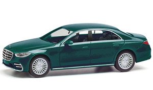 (HO) Mercedes-Benz S Class Emerald Green Metallic [MB S-Klasse] (Model Train)