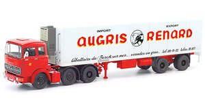 (HO) メルセデスベンツ LPS 2032 冷蔵ボックスセミトレーラー `Augris Renard` (鉄道模型)