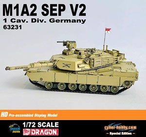 アメリカ軍 M1A2 エイブラムス SEP V2 第1騎兵師団 デスライダー (ドイツ駐留部隊) 完成品 (完成品AFV)