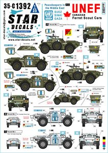 現用 中近東の平和維持軍＃3 UNEFカナダ軍のフェレットMk.1偵察車 (デカール)