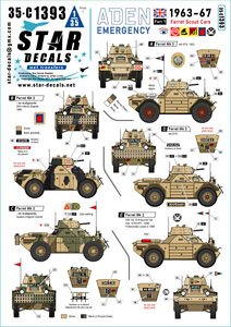 Aden Emergency 1963-67. British Ferret Mk 2 Scout Cars. (Decal)