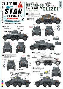 WWII ドイツ 秩序警察所属の装甲車＃1 ADGZ8×8装甲車 (プラモデル)