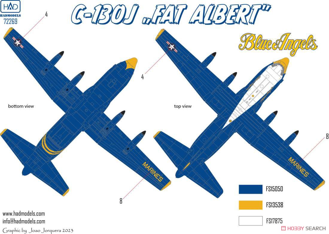 C-130J ブルーエンジェルス `ファットアルバート` (ズべズダ用) (デカール) その他の画像3