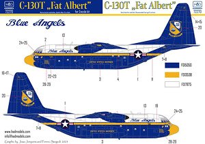 C-130T ブルーエンジェルス `ファットアルバート` (ズべズダ用) (デカール)