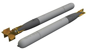 Italian WWII torpedo A.130 (Set of 2) (Plastic model)