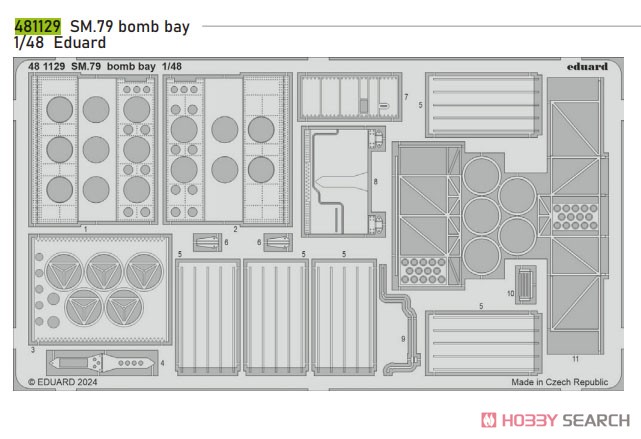 Photo-Etched Pats for SM.79 bomb bay (for Eduard) (Plastic model) Other picture1