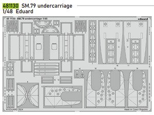 SM.79 スパルヴィエーロ 着陸装置エッチングパーツ (エデュアルド用) (プラモデル)