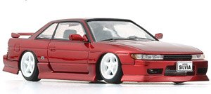 Nissan Silvia S13 Metallic Red LHD (Diecast Car)
