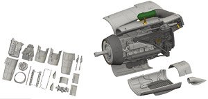 Bf109F エンジン (エデュアルド用) (プラモデル)
