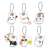 Natsume`s Book of Friends Nyanko-sensei Acrylic Key Ring (Set of 6) (Anime Toy) Item picture7