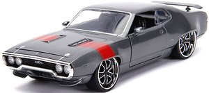 1972 プリムス GTX グレーメタリック (ミニカー)