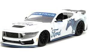 2024 Ford Mustang Dark Horse White / Graphic (Diecast Car)