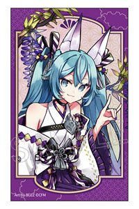 Hatsune Miku Hyakki Yagyo Sticker Youko (Wisteria) (Anime Toy)