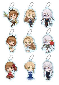 Atelier Ryza: Ever Darkness & the Secret Hideout Puchichoko Trading Acrylic Key Ring (Set of 9) (Anime Toy)