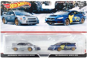 Hot Wheels Premium 2 packs Subaru Impreza WRX / `16 Subaru WRX STI (Toy)