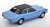 Ford Taunus GT Sedan 1971 Vinyl Roof Blue Metallic / Matt Black (Diecast Car) Item picture2