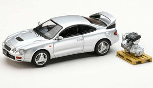 トヨタ セリカ GT-FOUR WRC Edition (ST205) エンジンディスプレイモデル付き シルバー (ミニカー)