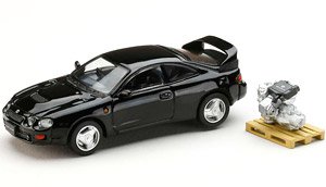 Toyota Celica GT-FOUR WRC Edition (ST205) Black w/Engine Display Model (Diecast Car)