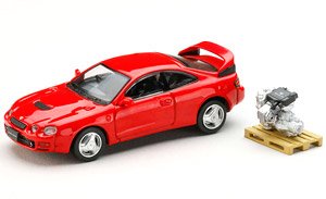 Toyota Celica GT-FOUR WRC Edition (ST205) Super Red IV w/Engine Display Model (Diecast Car)