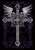 ブロッコリーモノクロームスリーブプレミアム 「翼十字の紋章」 (カードスリーブ) 商品画像1