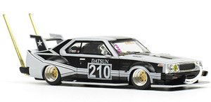 Skyline C210 Bosozoku Style Matt Black (Diecast Car)