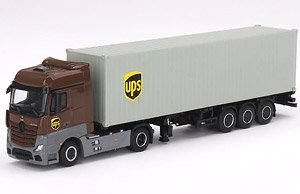 メルセデス ベンツ アクトロス 40ftコンテナ `UPS ヨーロッパ`(左ハンドル) (ミニカー)