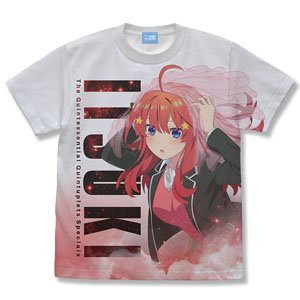 五等分の花嫁∽ 中野五月 フルグラフィックTシャツ WHITE M (キャラクターグッズ)