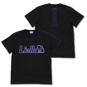 ラブライブ！スーパースター!! Liella！ ネオンサインロゴ Tシャツ BLACK S (キャラクターグッズ)