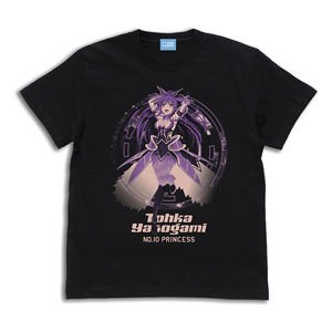 Date A Live IV Tohka Yatogami T-Shirt Revealed Ver. Black XL (Anime Toy)