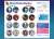 Gin Tama Can Badge Collection - Jyoi Shitennou - Current - / Shoka Sonjuku- (Set of 9) (Anime Toy) Other picture1