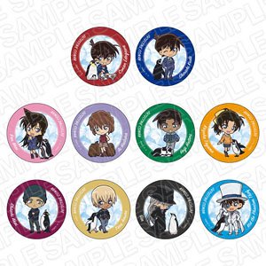 Detective Conan Can Badge Deformed Penguin Ver. (Set of 10) (Anime Toy)