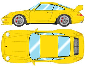 Porsche 911 (993) Carrera RS 1995 (Japan Ver.) スピードイエロー (ミニカー)