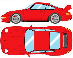 Porsche 911 (993) Carrera RS 1995 (Japan Ver.) Guards Red (Diecast Car)
