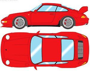 Porsche 911 (993) Carrera RS 1995 (Japan Ver.) ガーズレッド (ミニカー)