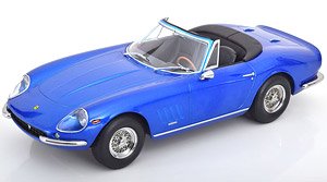 Ferrari 275 GTB/4 NART Spyder 1967 Spoke Rims Blue Metallic (Diecast Car)