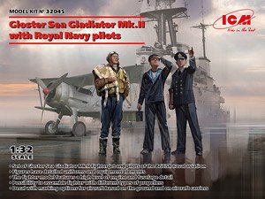 Gloster Sea Gladiator Mk.II With Royal Navy pilots (Plastic model)