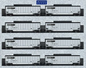 Bethgon Coalporter Eight Car Set Norfolk Southern (NS) (8-Car Set) (Model Train)