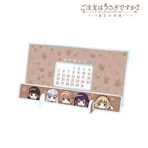 Is the Order a Rabbit? Bloom Chokonto! Desktop Acrylic Perpetual Calendar (Anime Toy)