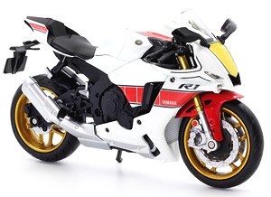 2022 Yamaha YZF-R1 White (Diecast Car)