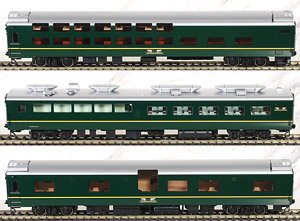 1/80(HO) J.R. Limited Express Sleeper Series 24 Type 25 `Twilight Express` Additional SetA (Add-On 3-Car Set) (Model Train)