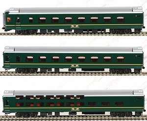 1/80(HO) J.R. Limited Express Sleeper Series 24 Type 25 `Twilight Express` Additional SetB (Add-On 3-Car Set) (Model Train)