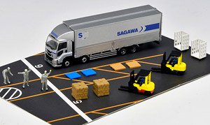 The Truck Collection Logistics Site Wing Van Set B Sagawa Express (Model Train)