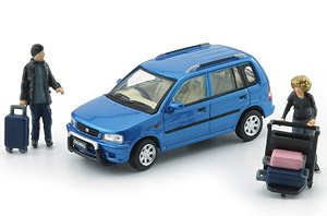 マツダ デミオ (メトロ) ブルー (LHD) (ミニカー)