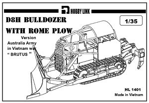D8H Bulldozer with Rome Plow (Full Kit) (Plastic model)