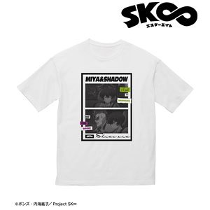 SK8 the Infinity Miya Chinen & Shadow Words Big Silhouette T-Shirt Unisex L (Anime Toy)