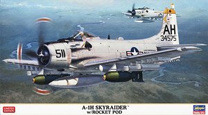 A-1H Skyraider w/Rocket Pod (Plastic model)