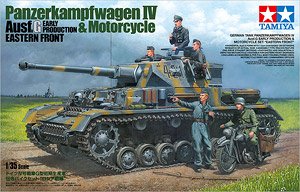 GERMAN TANK PANZERKAMPFWAGEN IV Ausf.G EARLY PRODUCTION & MOTORCYCLE SET `EASTERN FRONT`