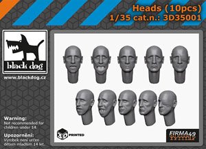 Heads (10pcs) (Plastic model)